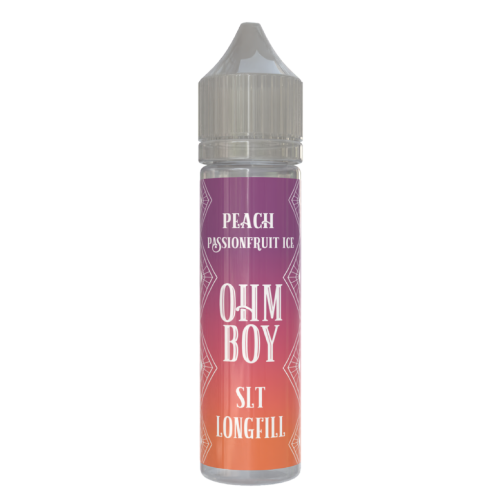 Peach Passion Fruit Ice Ohm Boy SLT Longfill E Liquid