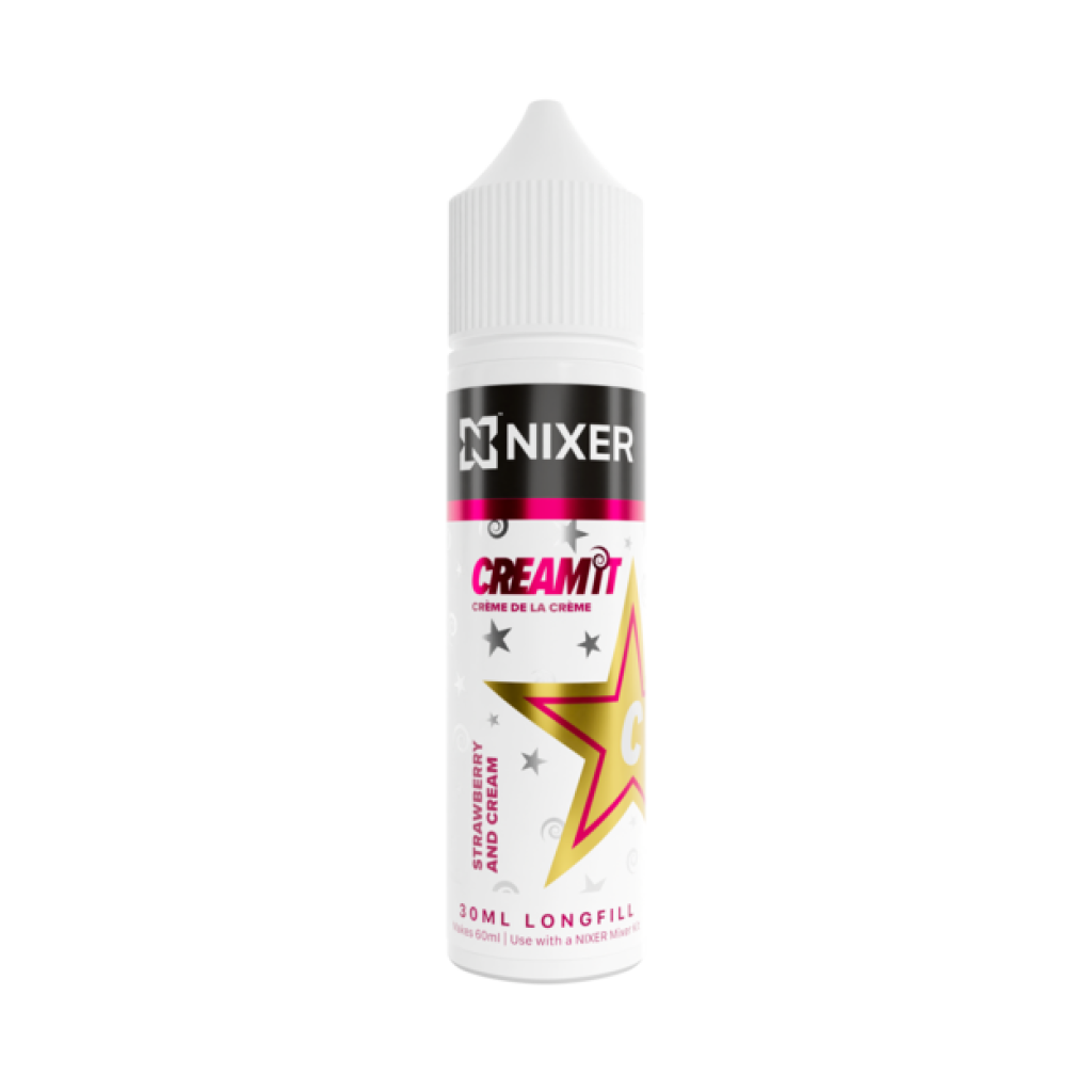 Strawberry and Cream Nixer X Cream It Longfill E Liquid