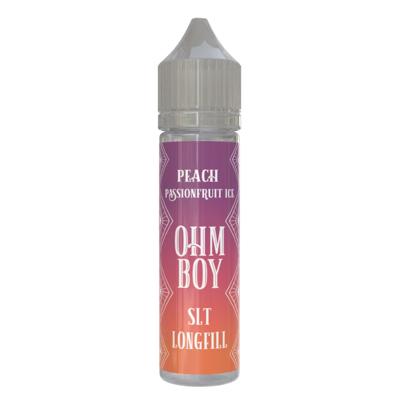 Peach Passion Fruit Ice Ohm Boy SLT Longfill E Liquid